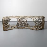 Monumental David Wiseman LATTICE RIBBON Custom Bronze Console Table, 118W - Sold for $64,000 on 11-16-2025 (Lot 669).jpg